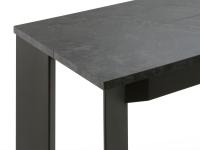 Detail of the graphite structure and top in Slate melamine