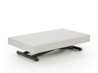 Alexander convertible coffee table with eco-mortar resin top E09 Light Grey Beton