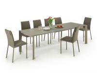Extending rectangular table suitable for 10 people