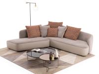 Banus asymmetric corner sofa with decorative cushions for the best comfort