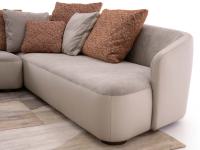 Side view of Banus asymmetric sofa
