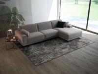 Balmoral sofa bed with chaise longue ideal for the living room due to its high comfort