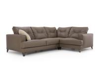 Harvey sectional corner sofa with quilted back cushions