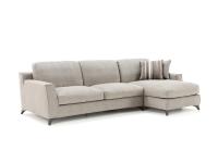 Elwood sofa with chaise longue and fabric cover