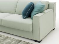 Detail of the robust structure of Hector sofa bedHector