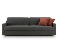 Julian sofa bed with horizontal opening and thin armrest