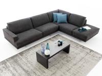 Halton modern fabric-covered sofa