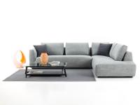 Everet low seating corner sofa and fabric cover