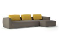 Everet sofa with two-tone fabric