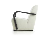Side view of the eco-leather arms - Dallas armchair