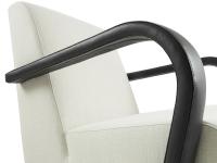 Detail of the eco-leather arms - Dallas armchair