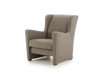 Isabel wing back armchair covered in fabric