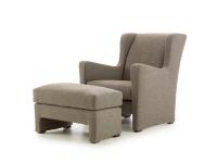 Isabel wing back armchair with matching footstool 