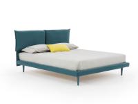 Sofy bed with slim bed frame and tall feet