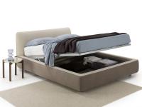 Maxwellbed is available with simple or double lift up storage boxzata semplice e doppia