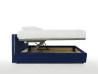 Sirio bed with the storage box and double lift-up mechanism