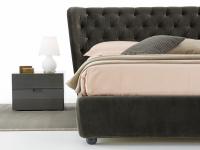 Victory bed with tufted headboard