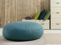 Cherie soft ottoman in low round shape
