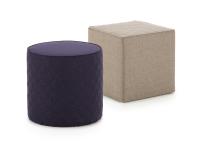 Cherie Ribbon modern quilted ottoman