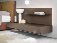 Freeport suspended bed panel accessories, such as ceramic shelves, and back LED light (both in the picture)