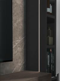 Boiseries panels with grain and light/dark contrasts