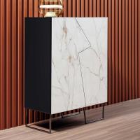 Doppler K cupboard by Bonaldo with matt black lacquered frame