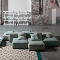 Peanut B modular sofa with modern design and soft shapes