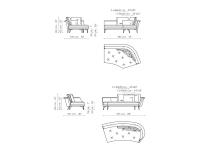 Lovy sofa by Bonaldo - Model and measurements of the modular elements