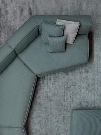 Detail of the semi-angled element of Peanut BX, here embellished with Bonaldo cushions that can be purchased among the alternative products at the bottom of the product card