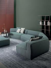 Peanut BX sectional sofa, shown here for use as a corner sofa