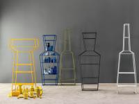Design bookcase in coloured metal - May, June and April by Bonaldo
