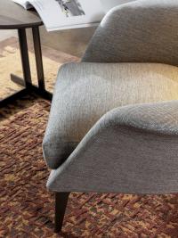 Close up of the Lovy fabric armchair 