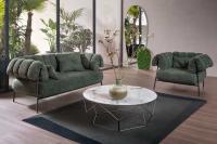 Tirella armchair and sofa in a modern and vibrant living room