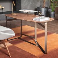 Wooden and metal desk - Gauss by Bonaldo