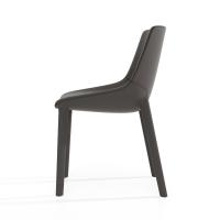 Side view of the fully upholstered chair Artika by Bonaldo