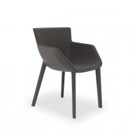 Artika low lounge chair by Bonaldo with wraparound seat and comfortable armrests