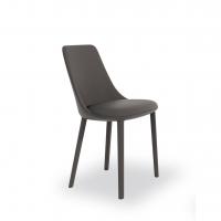 Itala chair by Bonaldo entirely covered in fabric, faux leather or leather