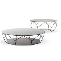 Round ceramic coffee table Arbor by Bonaldo, base with matching bottom 