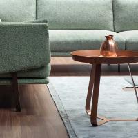 Frinfri side table by Bonaldo available in a wide range of painted metal, brass or copper finishes.