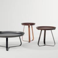 Round coffee tables with metal frame Frinfri by Bonaldo