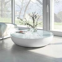 Big Planet coffee table by Bonaldo with glossy painted metal structure in white