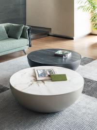 Big Planet coffee table with a marble top