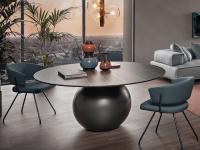 Circus round table with sphere base by Bonaldo