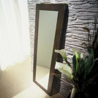 Wilde vertical rectangular mirror with Browngold finish