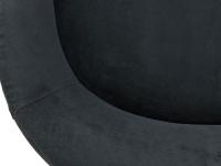 Close up of the curved backrest