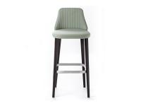 Neva upholstered stool cm 43 d.47 h.98,5, with cm 75 seat height