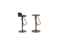 Newton stool with height-adjustable central column base