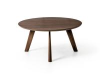 Fashionable wooden coffee table Adelchi - round version