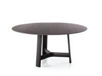 Conrad round wooden table with central base
