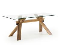 Cavalletto fixed rectangular table, measurements 180x85 cm